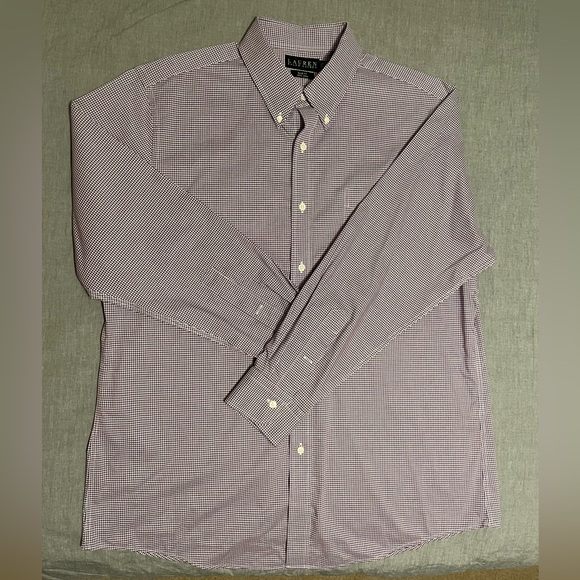 Ralph Lauren button up plaid Dress Shirt - Picture 2 of 3